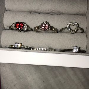 Set of 6 rings for price of one!